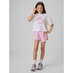 Girls' cotton T-shirt 4F 4FJRSS26TTSHF3983-11S