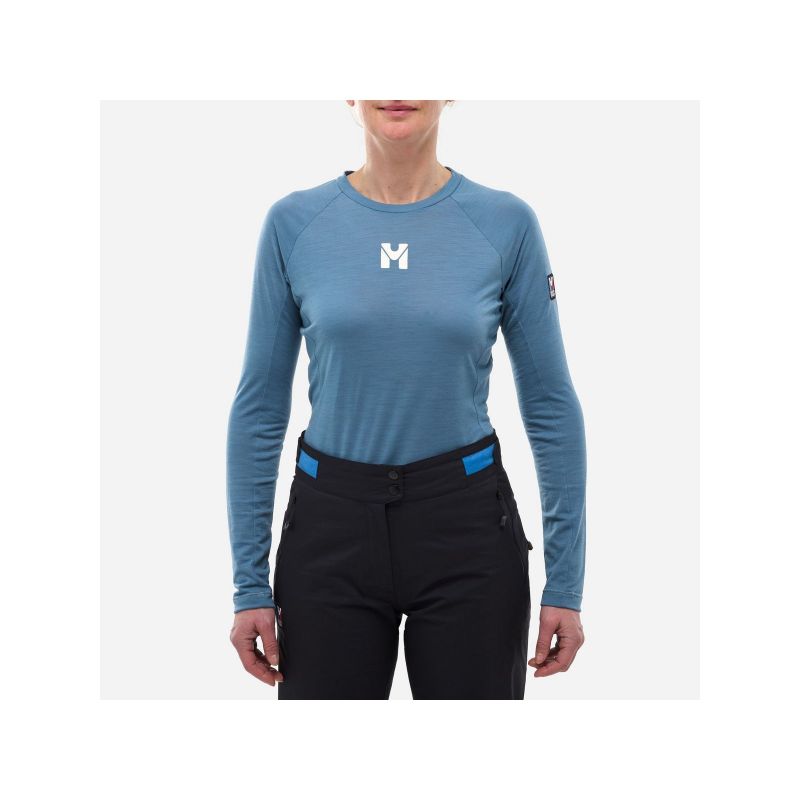 MILLET W TRILOGYOOL TS LS T-shirt blue