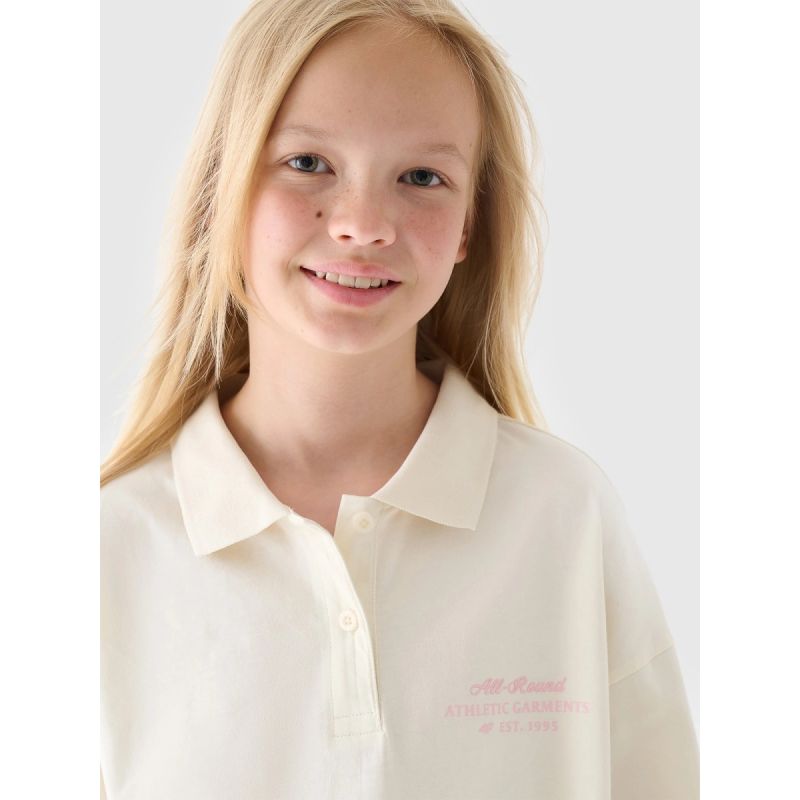 Girls' longsleeve plain 4F Junior 4FJRAW24TLONF438-11S *Kategoria tymczasowa Your Sports Performance