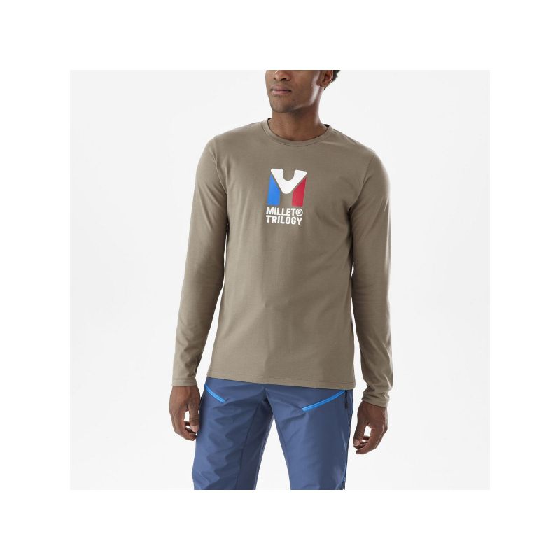 MILLET M CHAMONIX TRI TS LS T-shirt brown