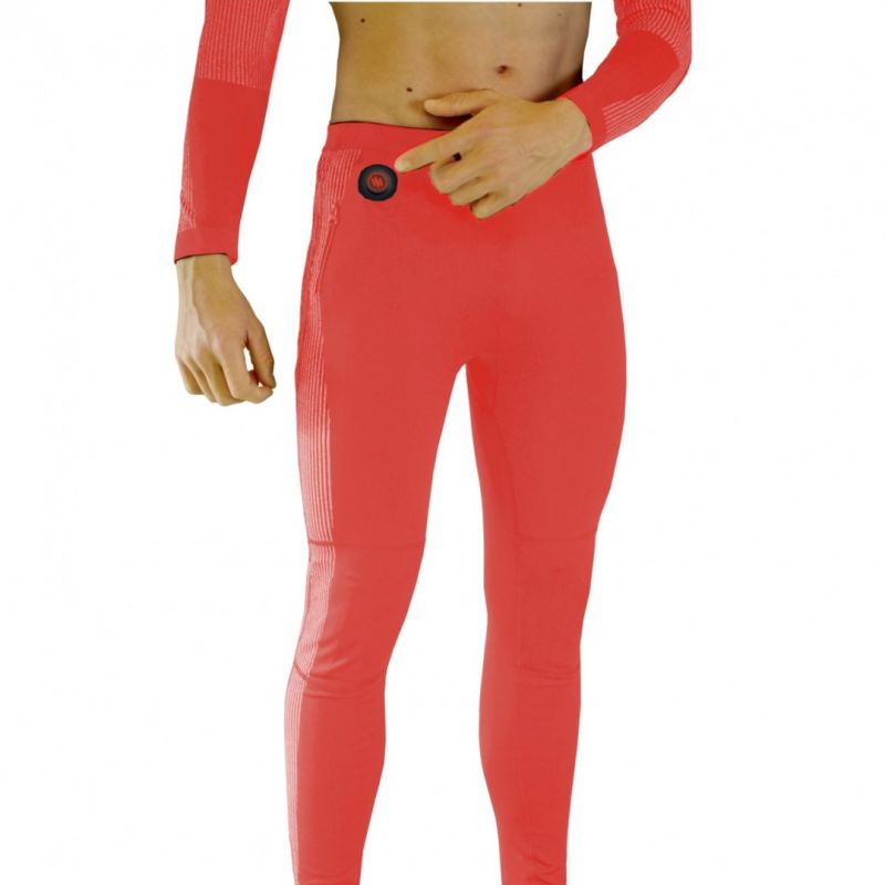 GLOVII HEATED THERMOACTIVE UNDERWEAR SET, SWEATSHIRT AND PANTS, SIZE M, ORANGE, BATTERIES AND CHARGER INCLUDED, GXRM Bieganie/Bielizna Your Sports Performance