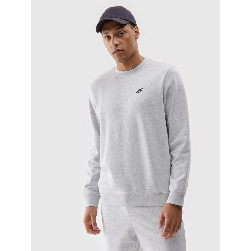 Men's sweatshirt without zipper, without hood, 4F 4FWMM00TSWSM1767-27M *Kategoria tymczasowa Your Sports Performance