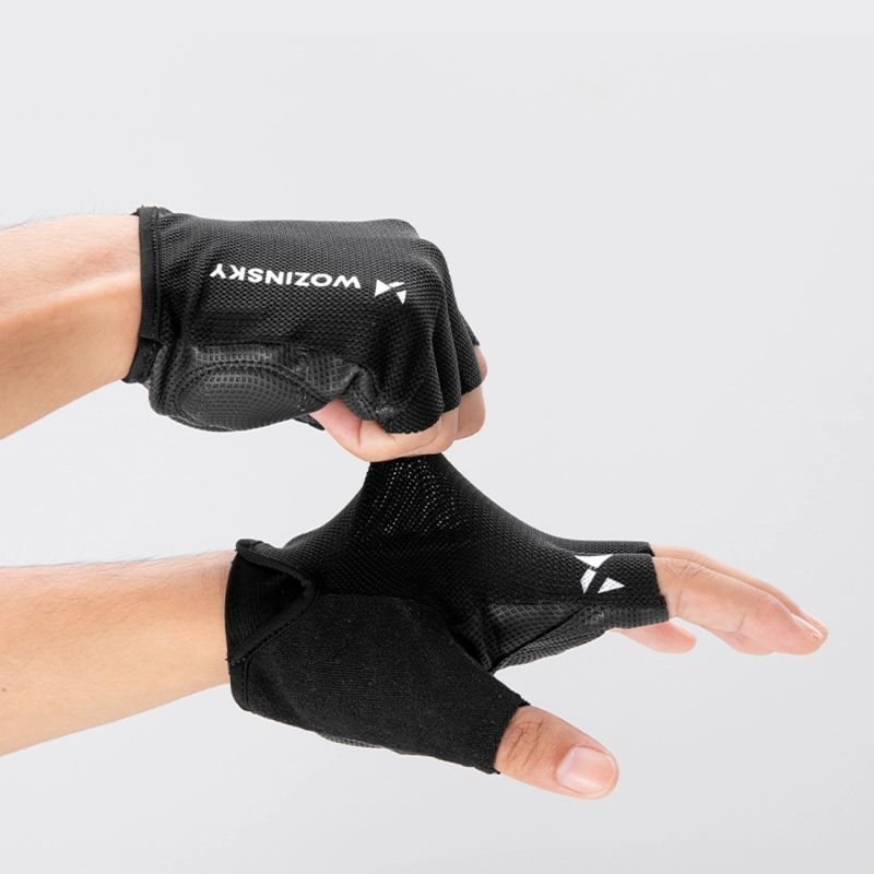 Wozinsky WRR-01L cycling gloves size L - black Wozinsky