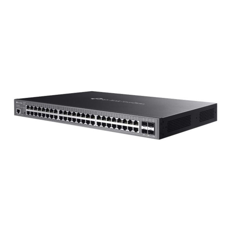 TP-Link Omada SG3452XMPP Network Link Managed L2+ Gigabit Ethernet (10/100/1000) PoE Support 1U Black Komunikacja i łączność/Switch-e Your Sports Performance