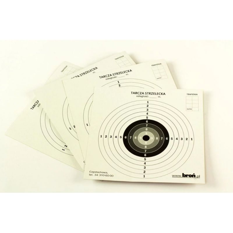 Paper discs 14x14 cm 100 pcs. Import z Action/Strzelectwo/Tarcze strzeleckie Your Sports Performance