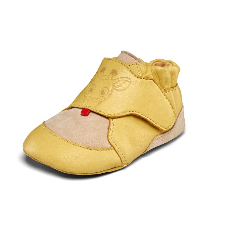 Affenzahn Crawly Giraffe Leather Crawling Shoes (01257-60097)