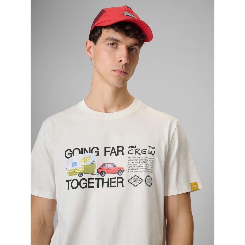 Men's regular printed T-shirt 4F 4FRSS26TTSHM3810-11S 4f