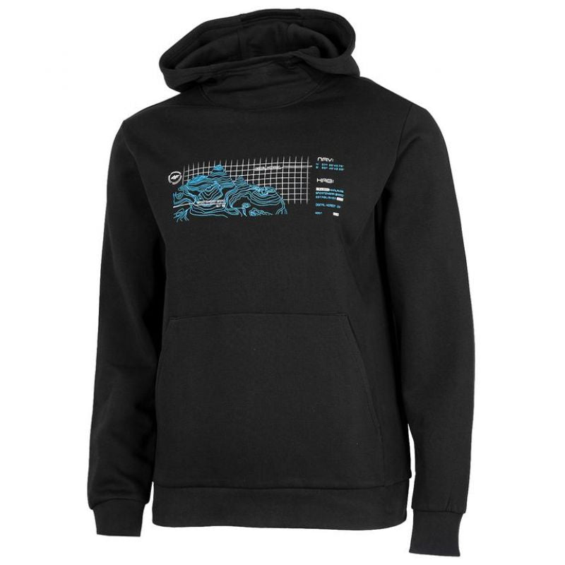 Sweatshirt 4F M H4Z22-BLM023 deep black Clothing/Training Your Sports Performance