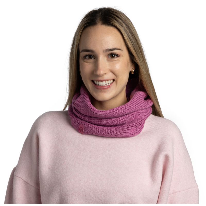 BUFF KNITTED NECKWARMER MERIX ORCHID Neck Gaiter