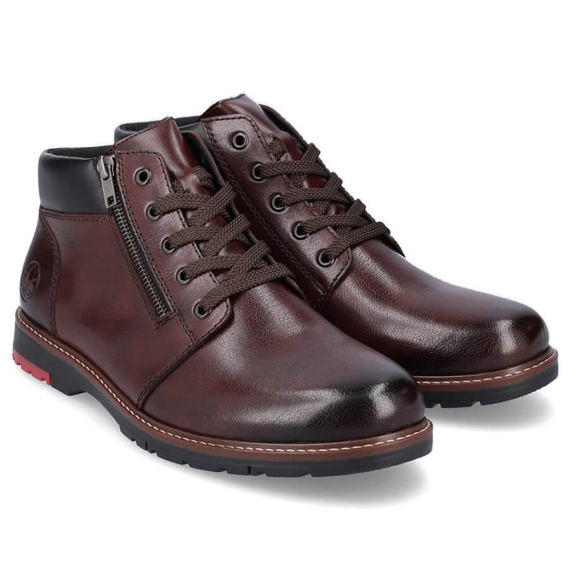 Comfortable leather boots insulated with wool Rieker M RKR625 brown Footwear/Outdoor/Rieker Your Sports Performance