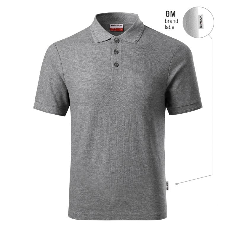 Men's Reserve Polo Shirt (Dark Gray Melange (Brand Label)) In preparation Your Sports Performance