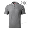 Men's Reserve Polo Shirt (Dark Gray Melange (Brand Label)) In preparation Your Sports Performance