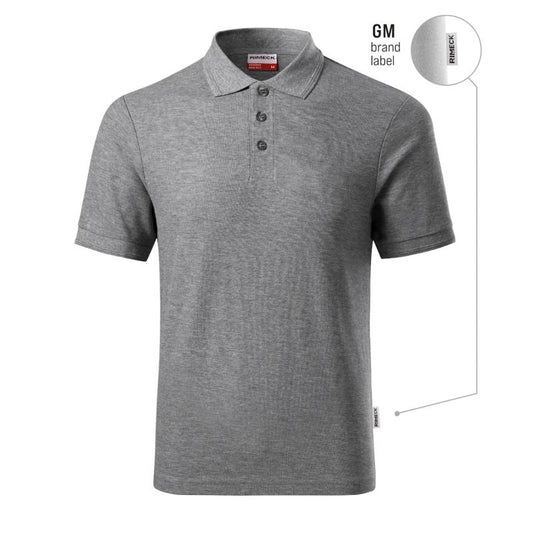 Men's Reserve Polo Shirt (Dark Gray Melange (Brand Label)) In preparation Your Sports Performance