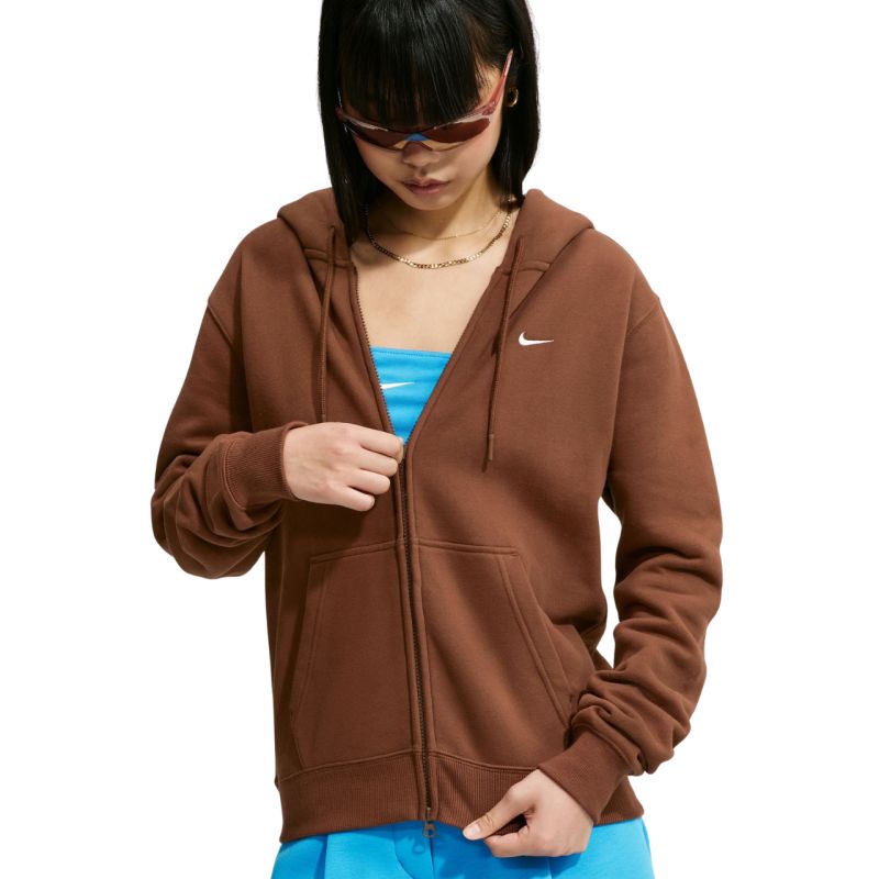 Nike Studio Fleece Medium Weight Women's Sweatshirt Light Brown IM8504 259