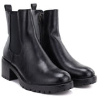Women's ankle boots, insulated, black, Potocki SZ12742