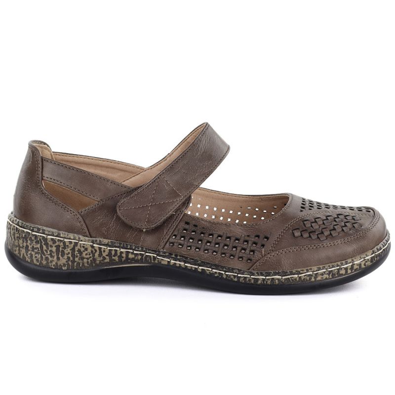 Women's openwork velcro shoes fango Unisoft 7026 Unisoft