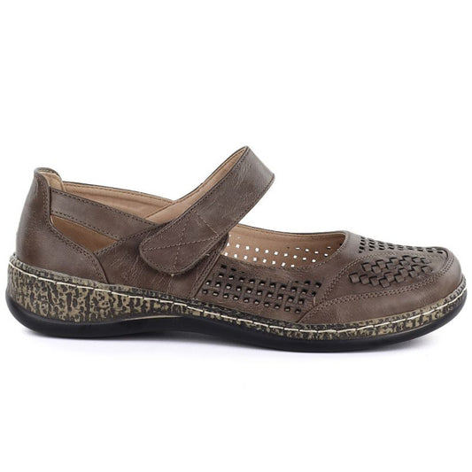 Women's openwork velcro shoes fango Unisoft 7026 Unisoft
