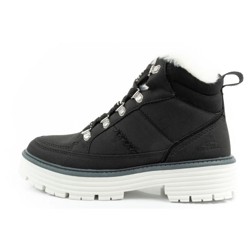 O'neill winter boots women's hiking boots ankle boots fashionable black white ONeill
