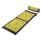 HMS AKM04 Premium Acupressure Mat, Black, Set with Pillow In preparation Your Sports Performance