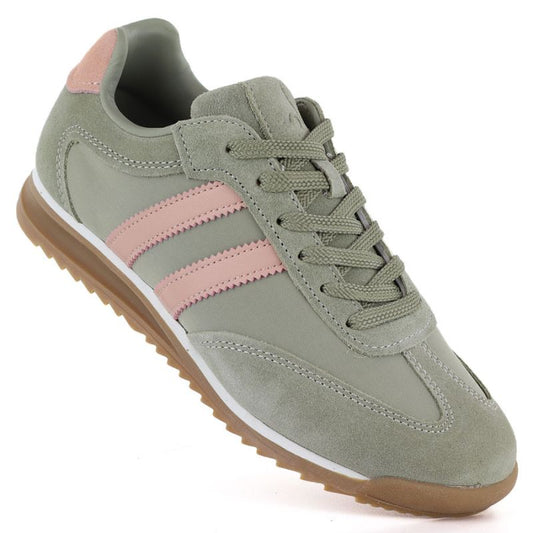 Women's green leather sneakers McArthur MA258W McArthur