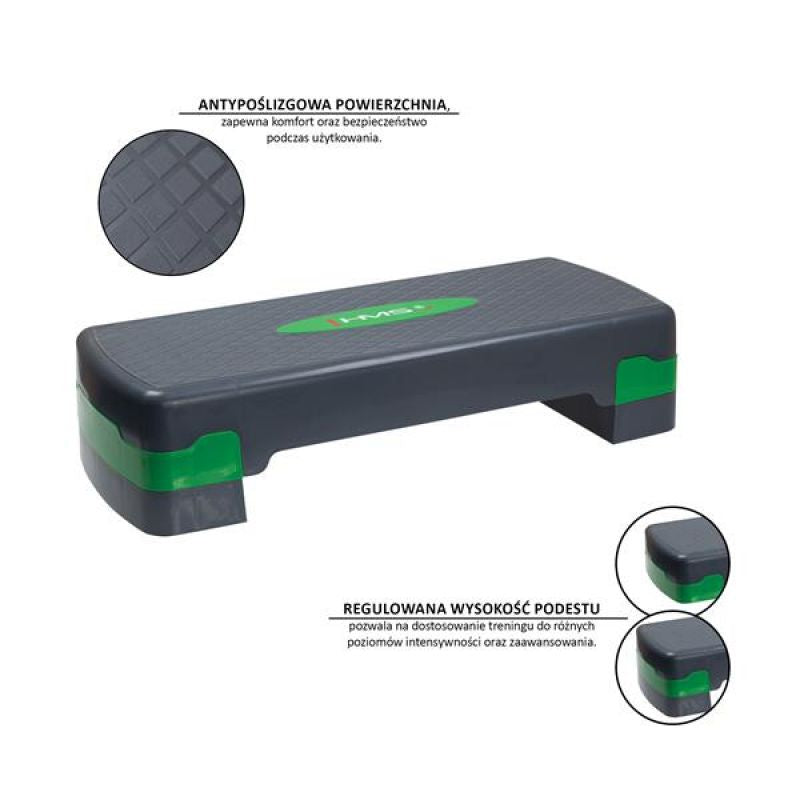 Step for aerobics HMS AS003 green / gray Accessories/Training equipment/Stepy Your Sports Performance