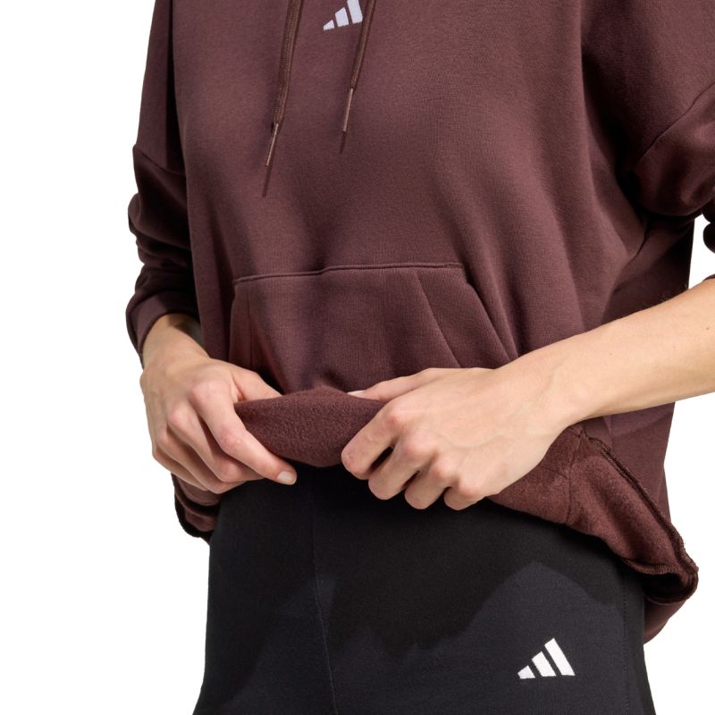 adidas Essentials Small Logo Feel Cozy Women's Sweatshirt Brown JV7314 In preparation Adidas