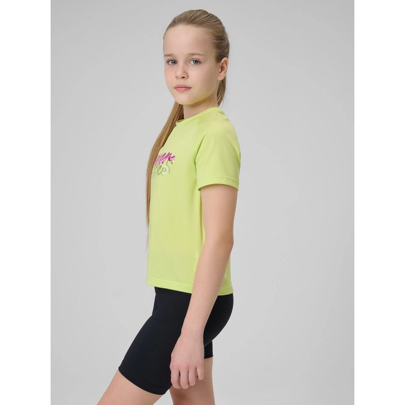 Girls' quick-drying sports T-shirt 4F 4FJRSS26TFTSF2386-45S 4f