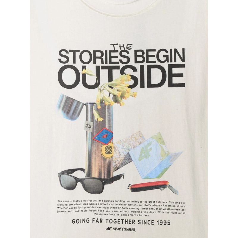 Men's regular printed T-shirt 4F 4FRSS26TTSHM3811-11S 4f