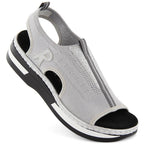 Rieker W RKR686 metallic comfortable slip-on sandals Rieker