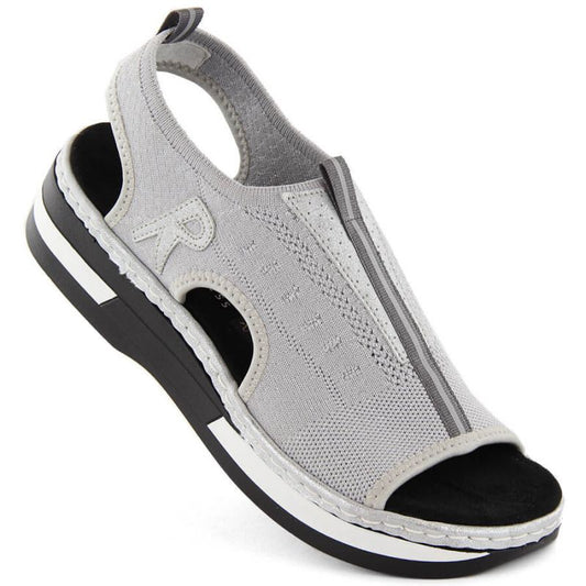 Rieker W RKR686 metallic comfortable slip-on sandals Rieker