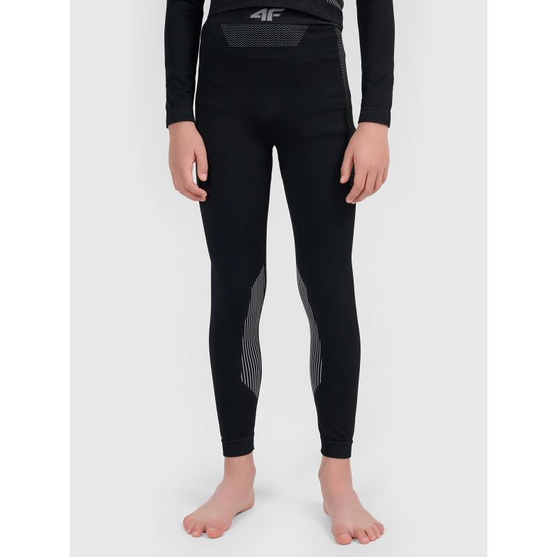 Boys' Seamless Thermal Base-Layer Leggings 4F 4FJWAW26USEAM331-20S
