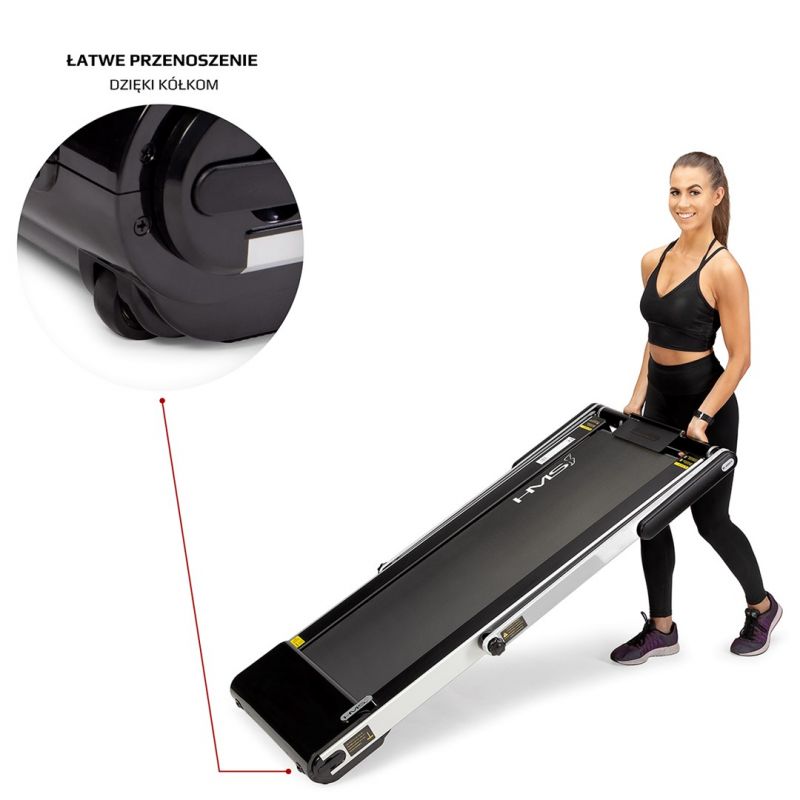 HMS LOOP12 MULTI Electric Treadmill with Desk 1-12 km/h, Gray In preparation Your Sports Performance