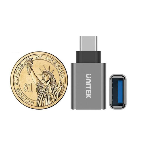 UNITEK ADAPTER USB TYPE TO USB (F) ALU, Y-A025CGY Kable i adaptery/Adaptery, przejściówki Your Sports Performance