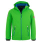 TrollKids Kids Trollfjord Jacket bright green/med blue windproof softshell jacket (161-304) In preparation Your Sports Performance