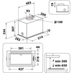 Whirlpool WCT3 63F LTK built-in hood AGD - Produkty/Okapy kuchenne Your Sports Performance