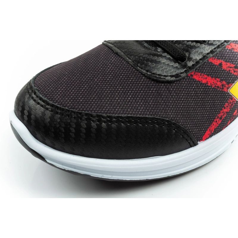 Leomil children's sports shoes Pokemon sneakers lightweight with velcro LED black