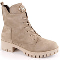 Insulated suede ankle boots with high heel and platform M.Daszyński W SAN22, beige Footwear/Lifestyle/M.Daszyński Your Sports Performance