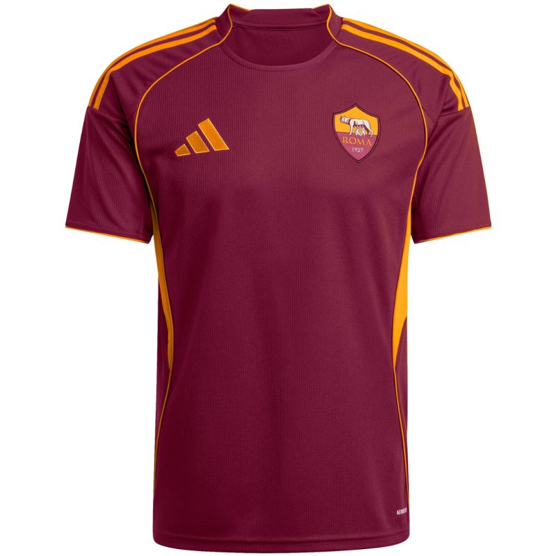 Men's adidas AS Roma 25/26 Home Burgundy Jersey JP4184 In preparation Adidas