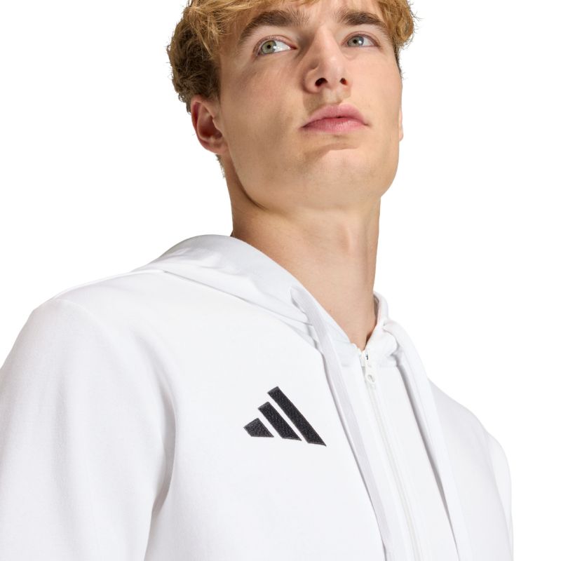 Men's adidas Entrada 26 FZ Hoody white KF5943 To be categorized Your Sports Performance