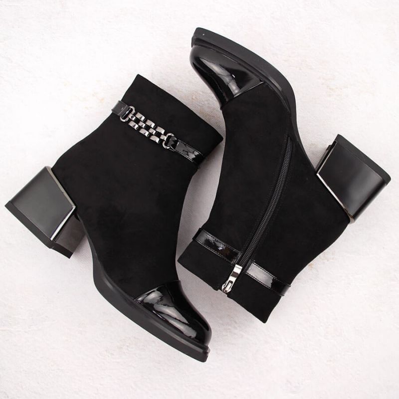 D&amp;A S.Barski ankle boots with decorative heel Premium Collection W MR880-018 OLI269A Footwear/Lifestyle/S.Barski Your Sports Performance