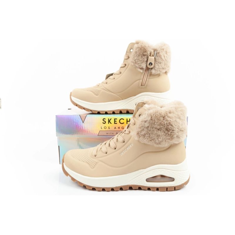 Skechers Uno Rugged Women's Insulated Winter Boots Brown Skechers