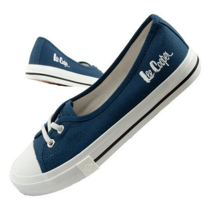 Lee Cooper shoes women's sneakers sporty blue slip-on ballet flats