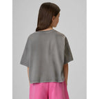 Girls' boxy T-shirt with print 4F 4FJRAW26TTSHF4239-22S
