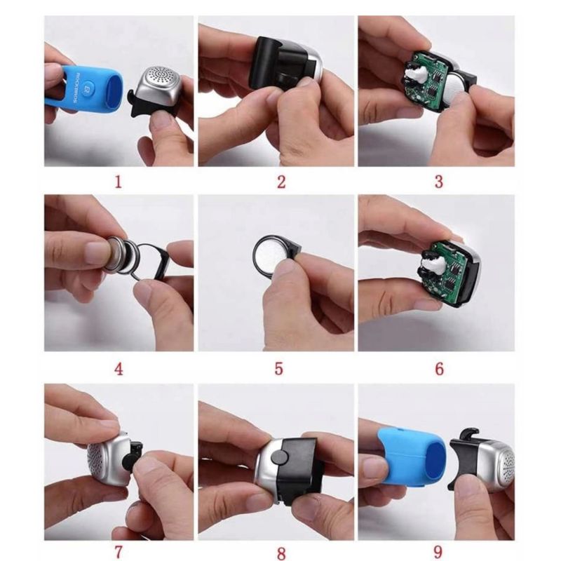 Rockbros CB1709BK electronic bicycle bell - black
