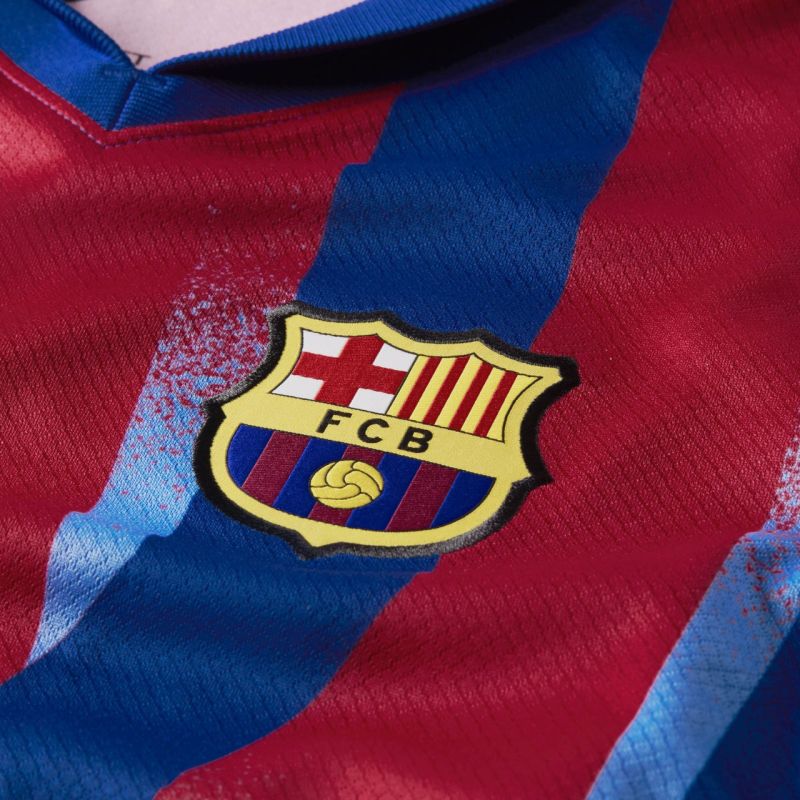 Nike FC Barcelona Stadium 25/26 Kids' Navy-Red Jersey FZ1307 432