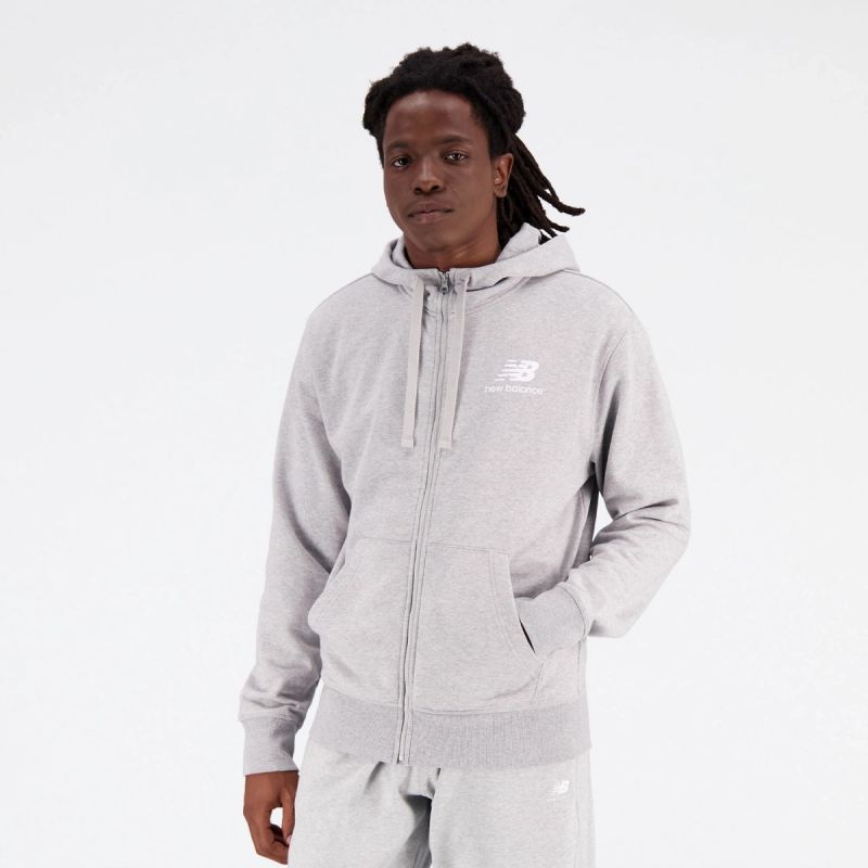 New Balance Essentials Stacked Logo Fren BK M MJ31536AG sweatshirt Clothing/Lifestyle/New Era New Balance