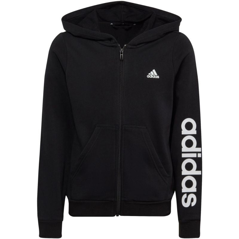 adidas Essentials Linear Logo Full-Zip Hoodie Jr IC3584 Clothing/Lifestyle Adidas