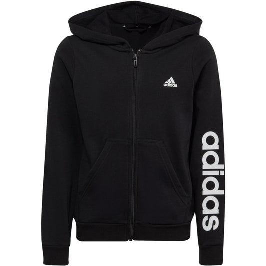 adidas Essentials Linear Logo Full-Zip Hoodie Jr IC3584 Clothing/Lifestyle Adidas