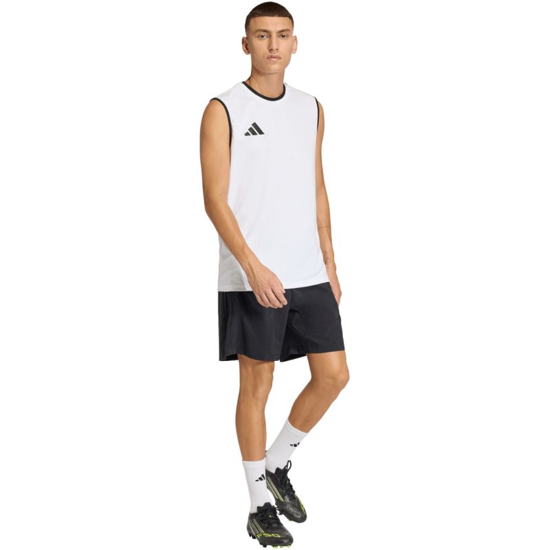 Men's adidas Entrada 26 Sleeveless Jersey White KB3928