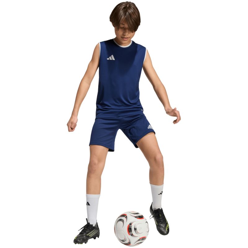 adidas Entrada 26 Sleeveless Jersey Kids' Shirt Navy KB3936